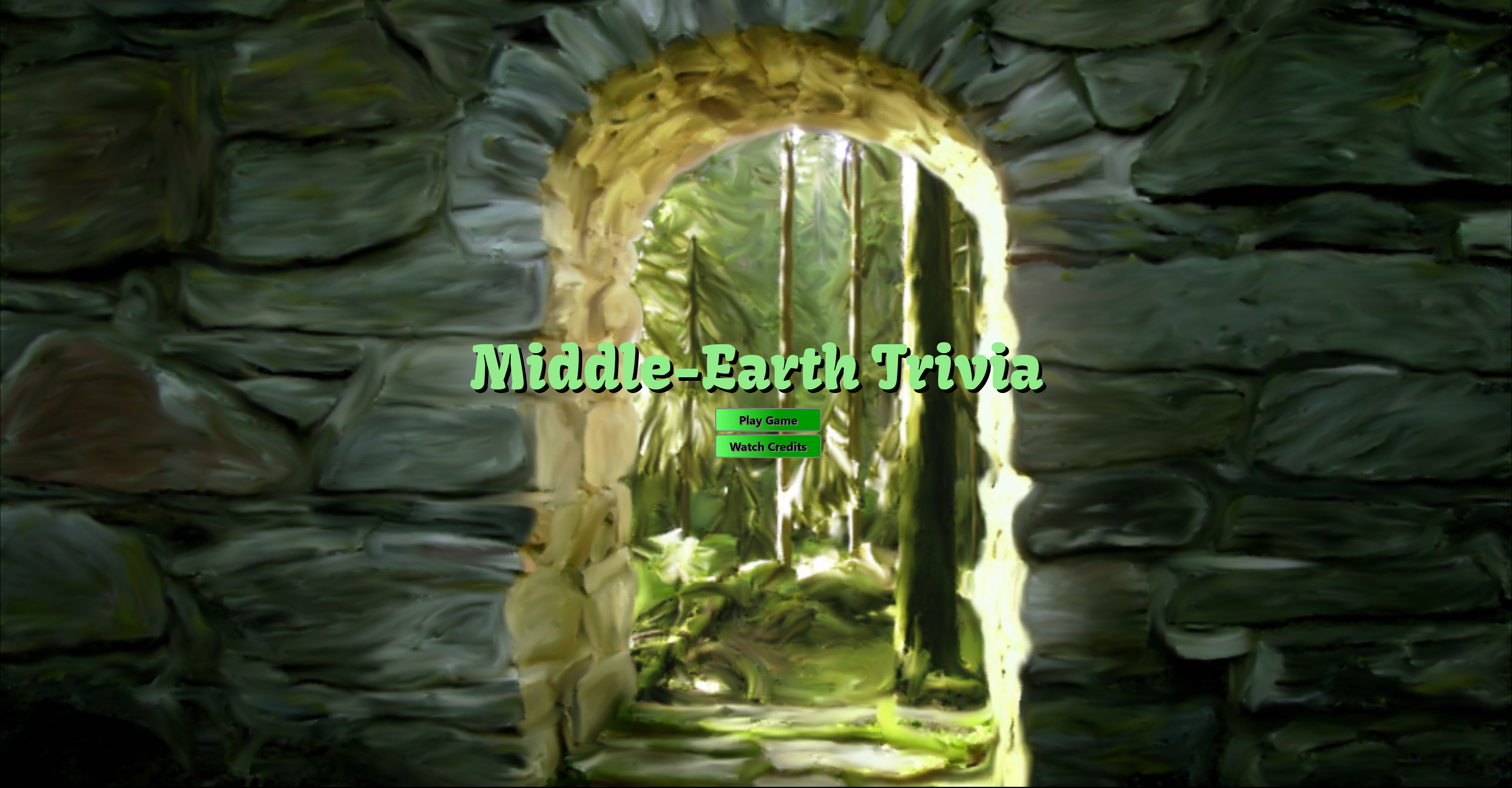 Middle Earth Trivia Game